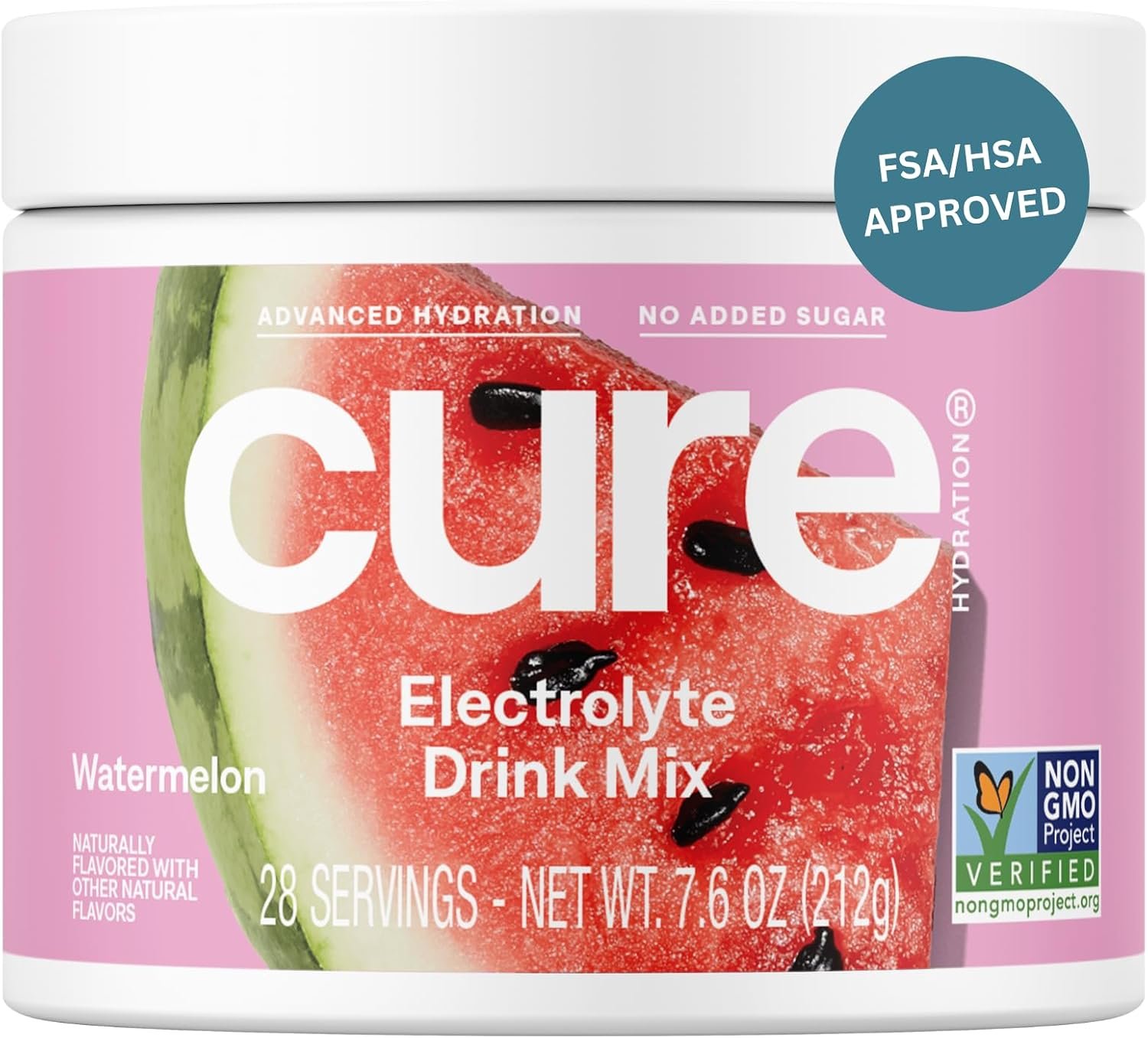 Cure Hydration – Electrolyte Drink Powder Watermelon 28 Servings